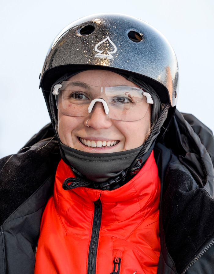 (Leah Hogsten  |  The Salt Lake Tribune) U.S. Freestyle Ski Team member Madison Varmette prior to practice Jan. 7, 2020 at the Utah Olympic Park.
