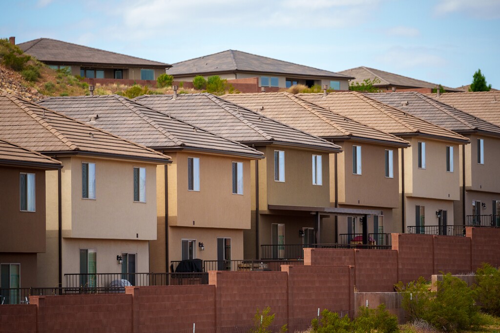 (Trent Nelson  |  The Salt Lake Tribune) Housing in St. George on Wednesday, May 3, 2023. A new tool from the Utah auditor's office lets Utahns see how much their — and their neighbor's — home is worth.