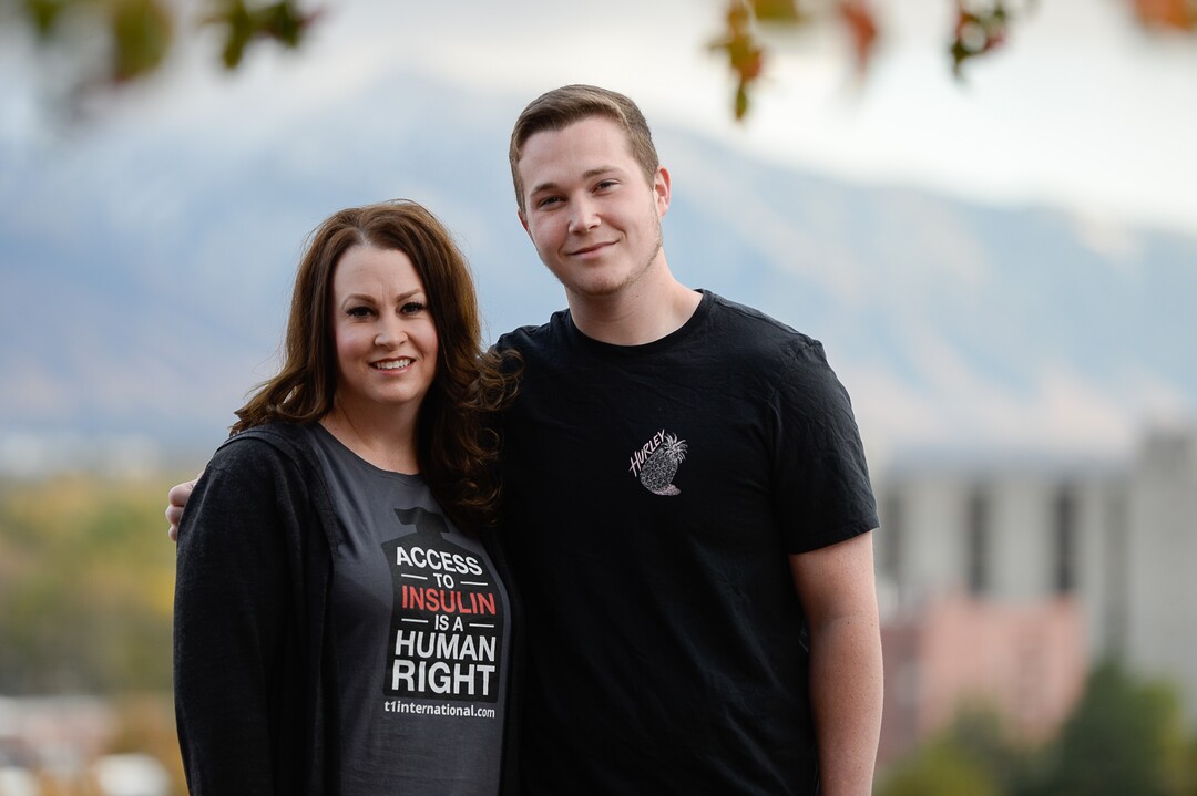 (Francisco Kjolseth | The Salt Lake Tribune)  Mindie Hooley didn't know her teenage son was rationing his insulin to manage his Type 1 diabetes until she joined him at a doctor's appointment in 2018, where he was charting the highest blood sugar levels since being diagnosed. Dillon, now 19, had seen the financial strain his medication was causing the family, at $800 a month. Since then,  Mindie Hooley has started a local chapter of the support group T1 International as a way to raise awareness and help find and share insulin donations.