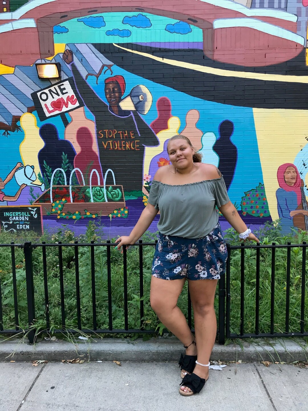 (Photo courtesy of Tamia Green) Tamia Green created an interactive public art installation in Ogden through Better Days 2020's "Hard Won, Not Done" project to commemorate the 55th anniversary of the Voting Rights Act.