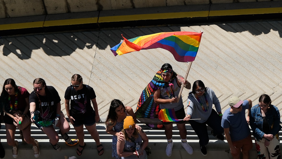 (Francisco Kjolseth  |  The Salt Lake Tribune)  Thousands participate in the Utah Pride Parade in Salt Lake City on Sunday June 2, 2019.