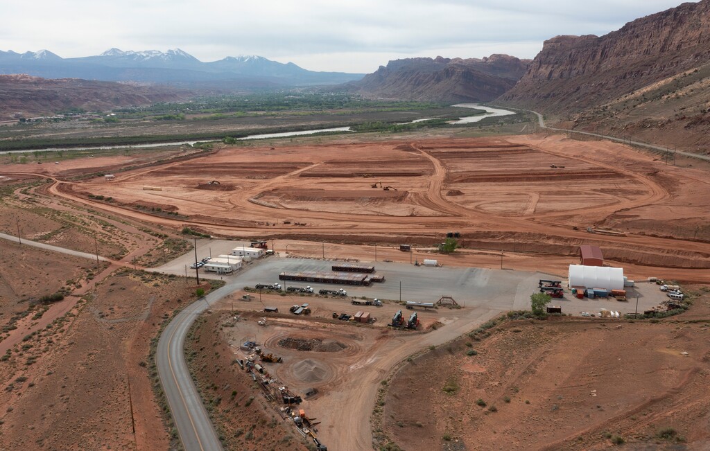 (Bethany Baker  |  The Salt Lake Tribune) The Moab Uranium Mill Tailings Remedial Action (UMTRA) Project is seen in Moab on Friday, April 10, 2026.