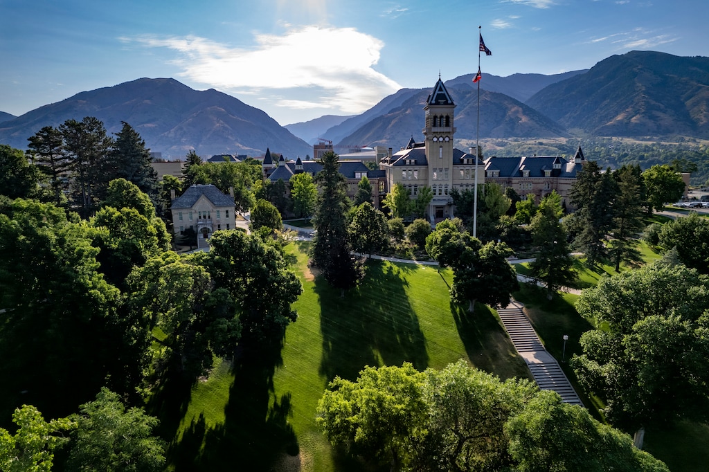 (Rick Egan | The Salt Lake Tribune) Utah State University on Friday, July 19, 2024. Turning Point USA will stop at USU's Logan campus on Sept. 30, 2025, continuing the college tour that founder Charlie Kirk started before he was shot and killed in Utah on Sept. 10. 2025.