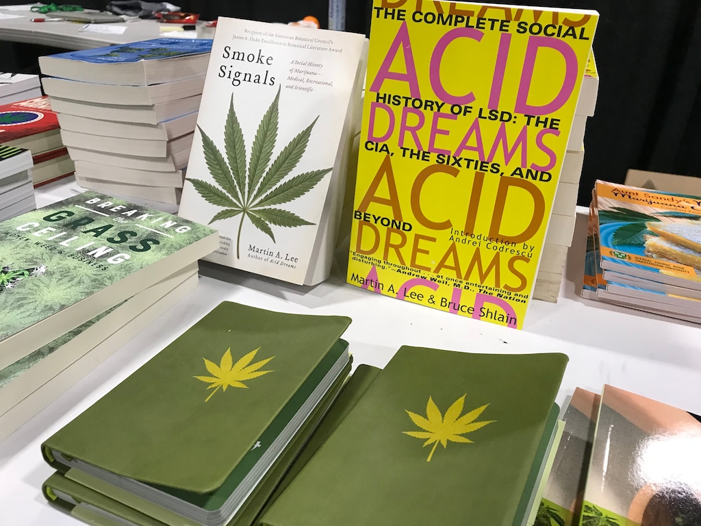 (Courtney Tanner | Tribune file photo) A vendor sells books on marijuana at "Utah Cann," the state's first conference on cannabis, on Saturday, Oct. 20, 2018. The Utah Department of Health released a study Monday that found 6 percent of Utah adults had used marijuana in the past month.