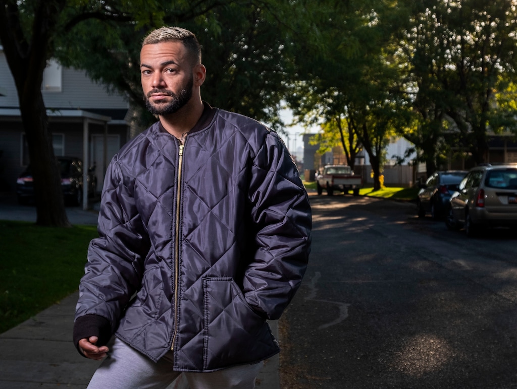(Leah Hogsten  |  The Salt Lake Tribune)  Josue Rivera Pabon, who says he is still suffering the consequences in the form of unpaid bills, lost wages and health problems after getting coronavirus twice this year from the JBS Beef Plant in Hyrum, poses on Sept. 25, 2020. Rivera resigned from the company in August. According to the Bear River Health Department, 385 JBS employees have tested positive for the coronavirus, which has also said no deaths have been linked to the outbreak.