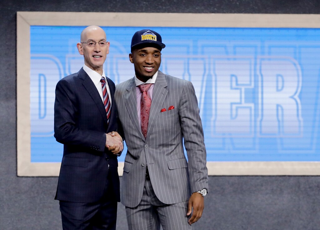 (Frank Franklin | AP file photo) Utah Jazz exec Dennis Lindsey sad that having Donovan Mitchell come to Utah for an in-person workout on the team's terms was a crucial part of getting the information necessary to trade up and draft him. With COVID-19 restrictions in place this year, the Jazz have had to rely on other means of gathering intel on prospects.