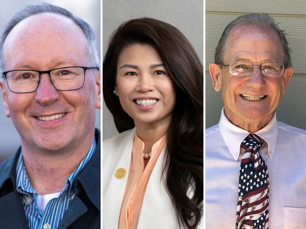 (Campaign photos) From left: Cabot Nelson, Hoang Nguyen, and Franklin Robinson, candidates for the 2026 House District 23 election.