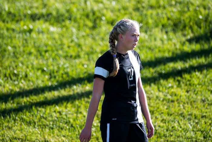 (Chris Detrick  |  The Salt Lake Tribune)  Syracuse's Ashlyn Hall (7) during the game at Fremont High School Thursday, October 5, 2017. 