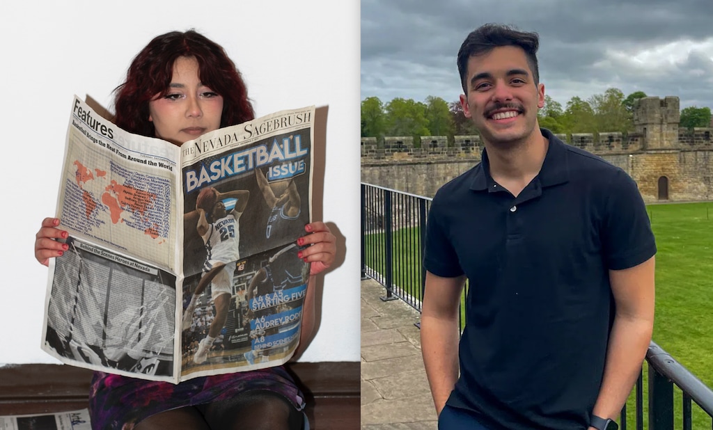 (courtesy photos) Lizzie Ramirez, left, and Dylan Eubank are reporters who will work for Utah newspapers — respectively, The Times-Independent in Moab and The Salt Lake Tribune — as part of the Report For America initiative. They start work in July 2025.
