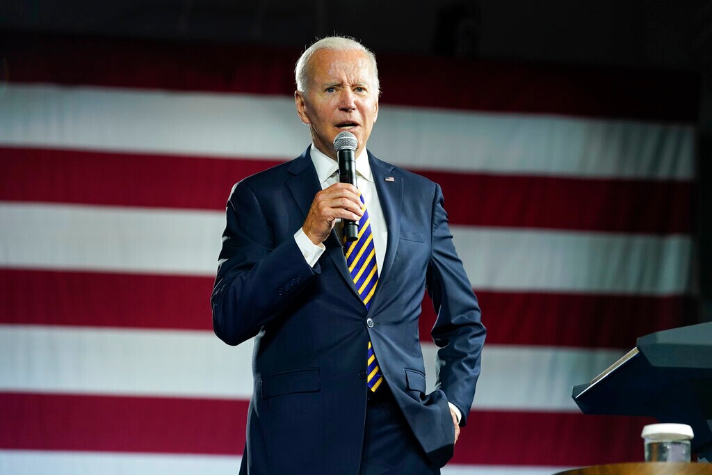 (AP Photo/Evan Vucci, File) President Joe Biden speaks at Max S. Hayes Hight School, July 6, 2022, in Cleveland.