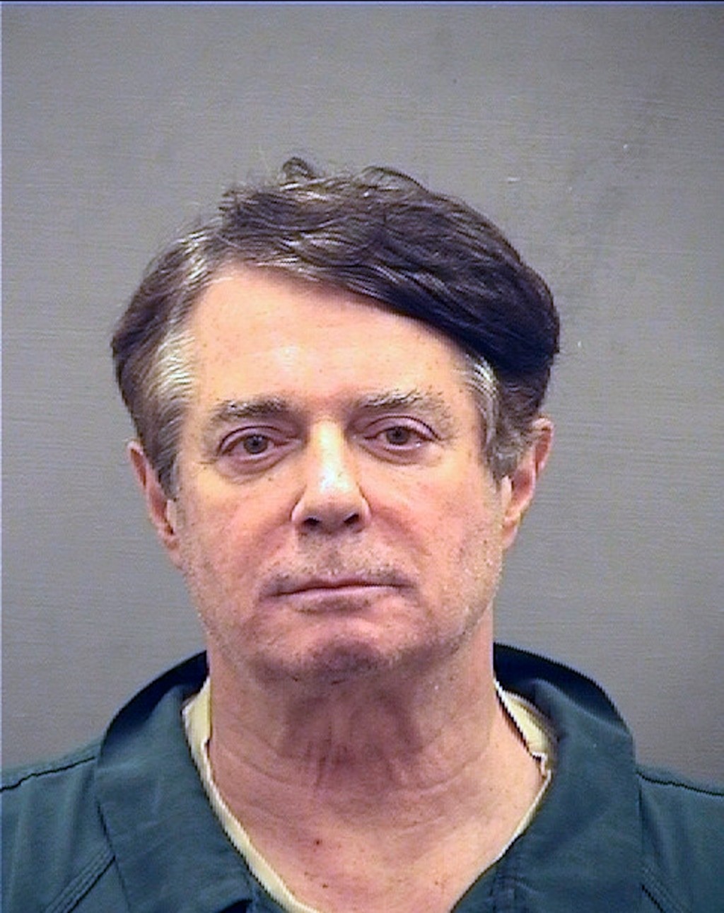 (Alexandria Detention Center via AP)  This Thursday, July 12, 2018 photo provided by the Alexandria, Va., Detention Center shows Paul Manafort, who was booked into the William G. Truesdale Adult Detention Center. On Tuesday, Aug. 21, 2018, the longtime political operative who for months led Donald Trump's winning presidential campaign, was found guilty of eight financial crimes in the first trial victory of the special counsel investigation into the president's associates.