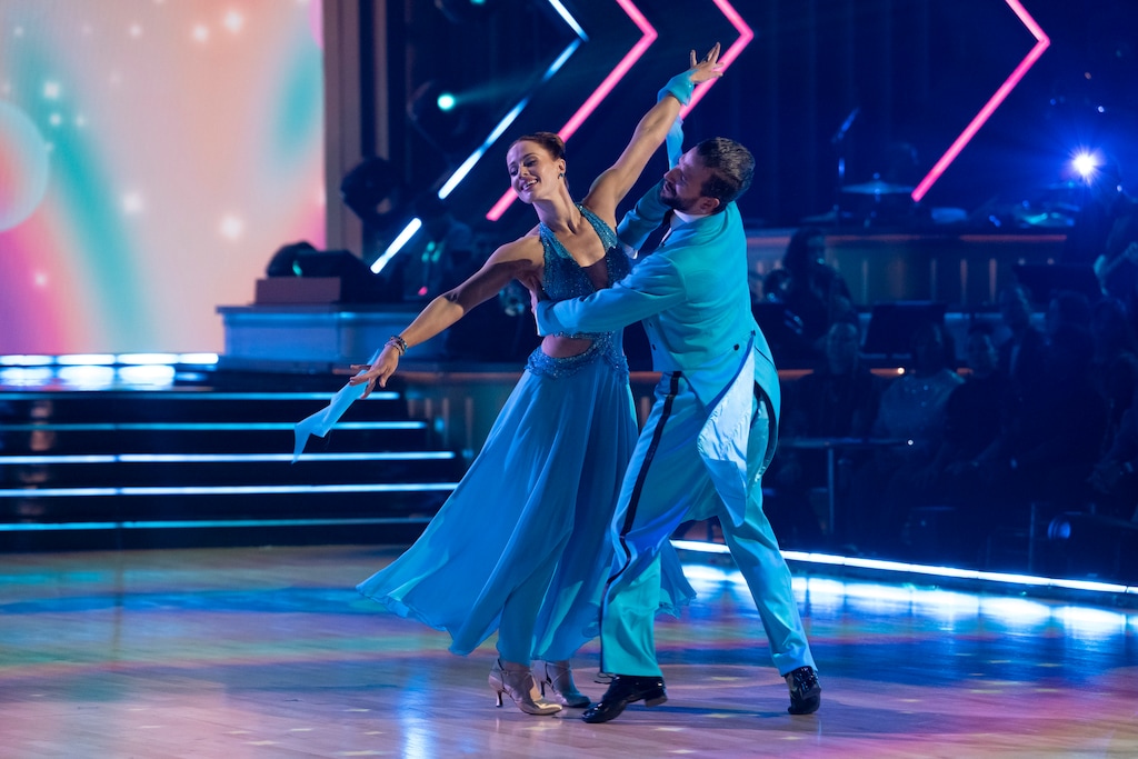(Eric McCandless | Disney) Whitney Leavitt and Mark Ballas perform on ABC's "Dancing with the Stars" semi-finals, which aired on Nov. 18, 2025.