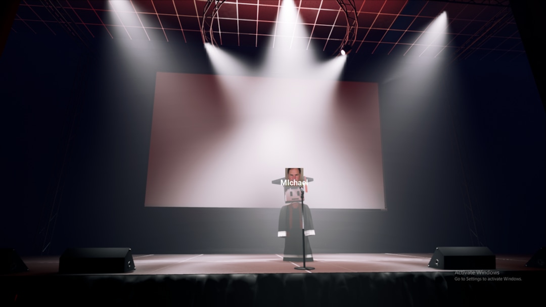 (Photo Courtesy of Michael Young) Pictured is a scene from the University of Utah's video game graduation for the Entertainment Arts & Engineering program.