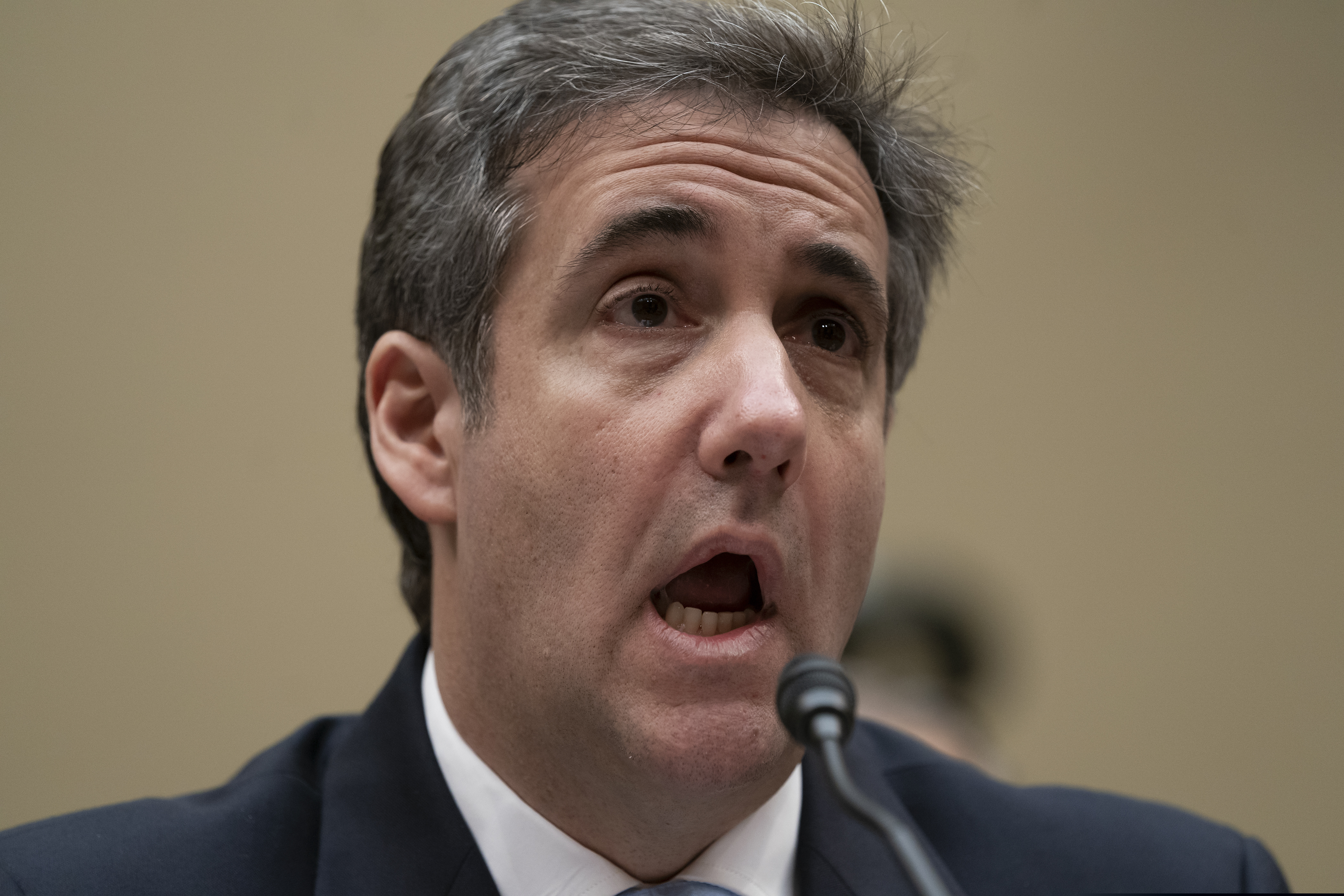 (J. Scott Applewhite | The Associated Press) In this Feb. 27, 2019, photo, Michael Cohen, President Donald Trump's former lawyer, testifies before the House Oversight and Reform Committee, on Capitol Hill in Washington. Cohen is returning to Capitol Hill for a fourth day of testimony as Democrats pursue a flurry of investigations into Trump’s White House, businesses and presidential campaign.