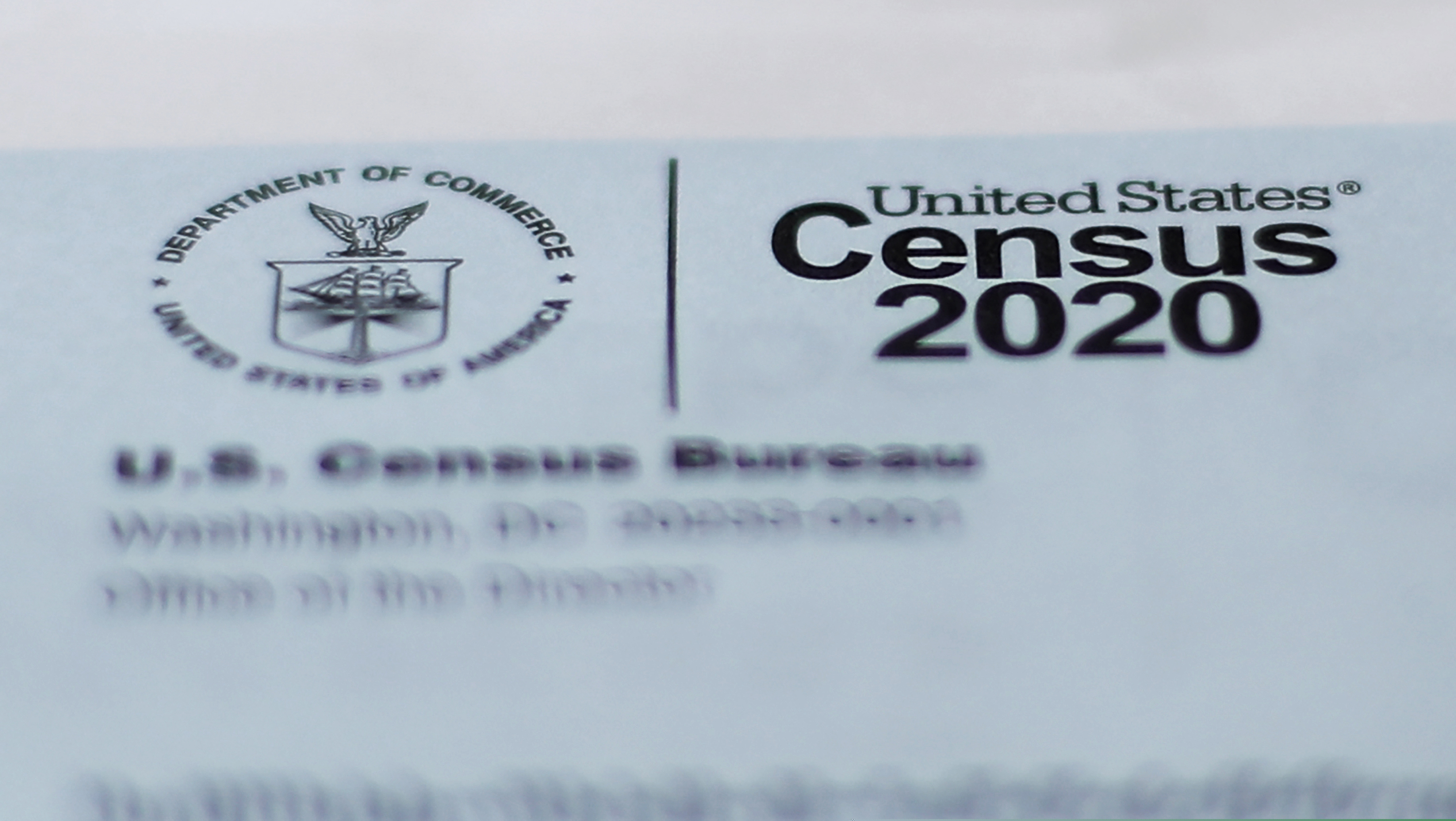 (Paul Sancya | AP file photo) This April 5, 2020, file photo shows a 2020 census letter mailed to a U.S. resident in Detroit.