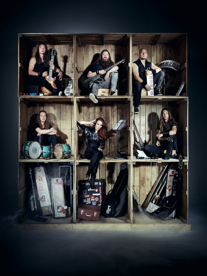 (Photo courtesy Tim Tronckoe) Dutch symphonic metal band Epica will be performing at The Complex in Salt Lake City on Saturday, Sept. 9, 2017 as part of its “Ultimate Principle Tour.” The band has long been building an international following, and keyboardist Coen Janssen (top right) said, “It’s cool to be one of the main musical export products from the Netherlands.”