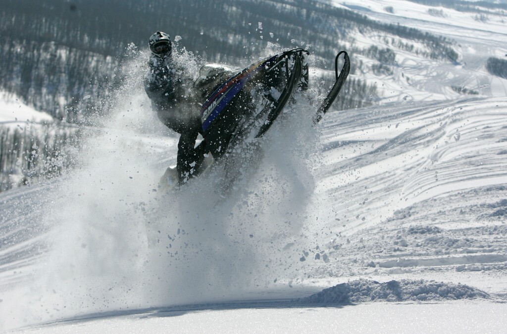 Jim Urquhart | Tribune File photo
A snowmobiler rides through powder in the Monte Cristo Mountains east of Huntsville on Jan. 8, 2008. The Utah Legislature is considering a proposal to designate Monte Cristo State Park on an existing state-owned trailhead serving this popular snowmobile destination.