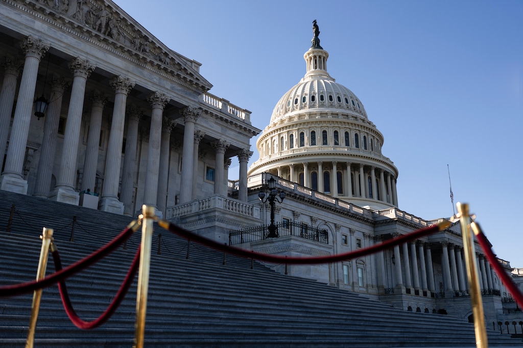 (Eric Lee | The New York Times) The U.S. Capitol building in Washington, on Wednesday, March 12, 2025.