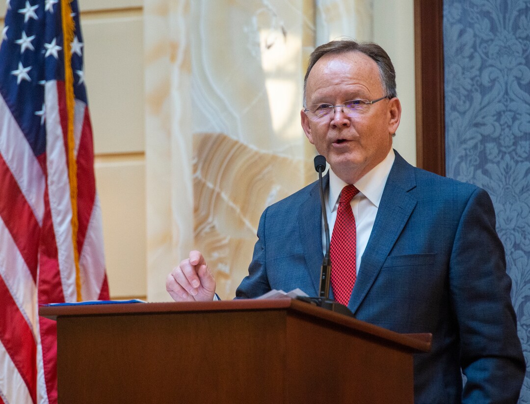 (Rick Egan  |  The Salt Lake Tribune)      New Senate President Stuart Adams conducts business in the Utah State Senate on the first day of the 2019 legislative session at the Utah State Capitol, Monday, Jan. 28, 2019.