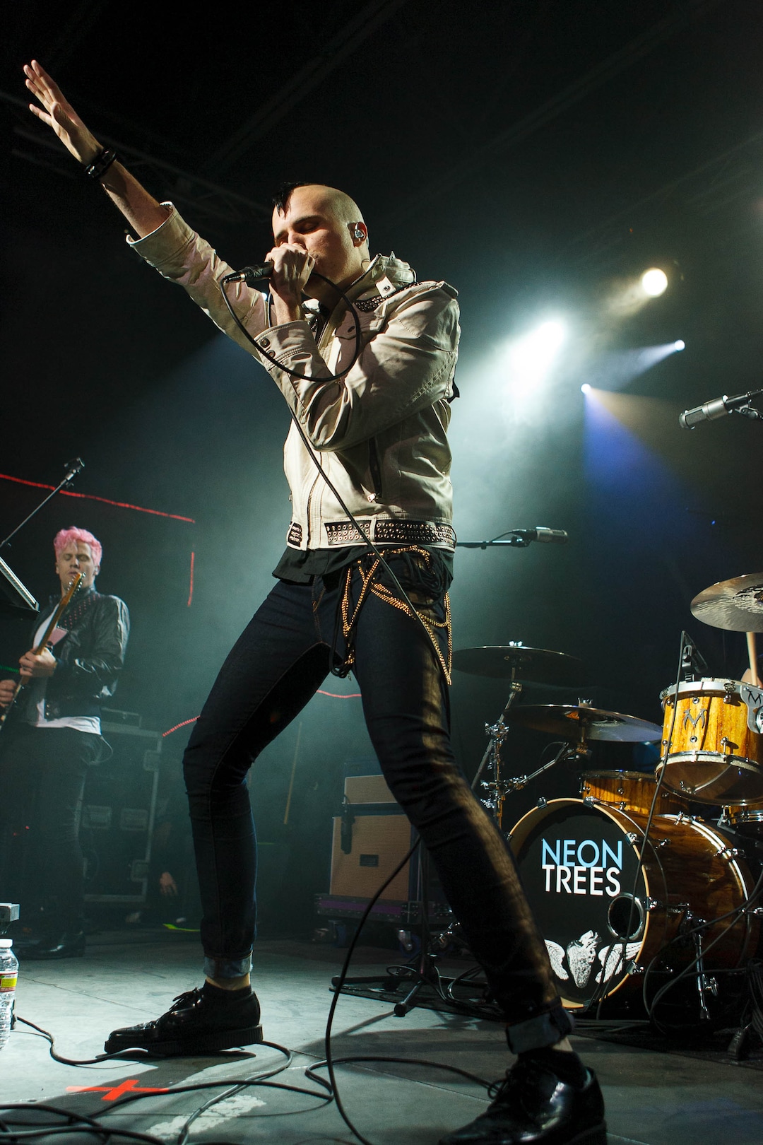 (Trent Nelson | The Salt Lake Tribune) Tyler Glenn fronts Neon Trees at In The Venue in Salt Lake City, Friday, April 8, 2011.