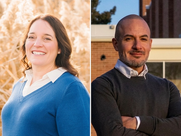 (Campaign photos) Nicole McDermott, left, and Araueni Olivares, candidates for the 2026 Utah State Board of Education District 8 race.