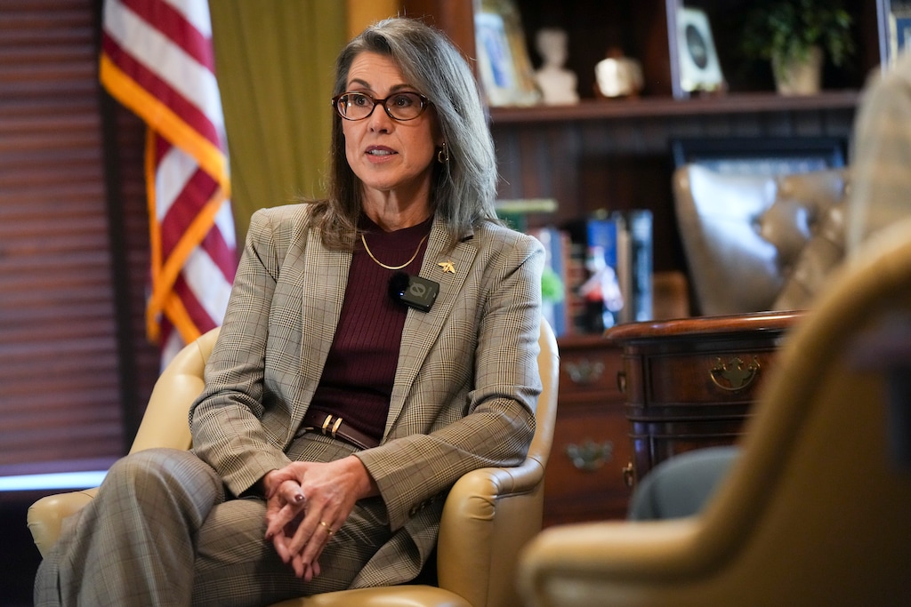 (Bethany Baker  |  The Salt Lake Tribune) Lt. Gov. Deidre Henderson speaks during an interview in her office at the Utah Capitol in Salt Lake City on Wednesday, Sept. 9, 2026.