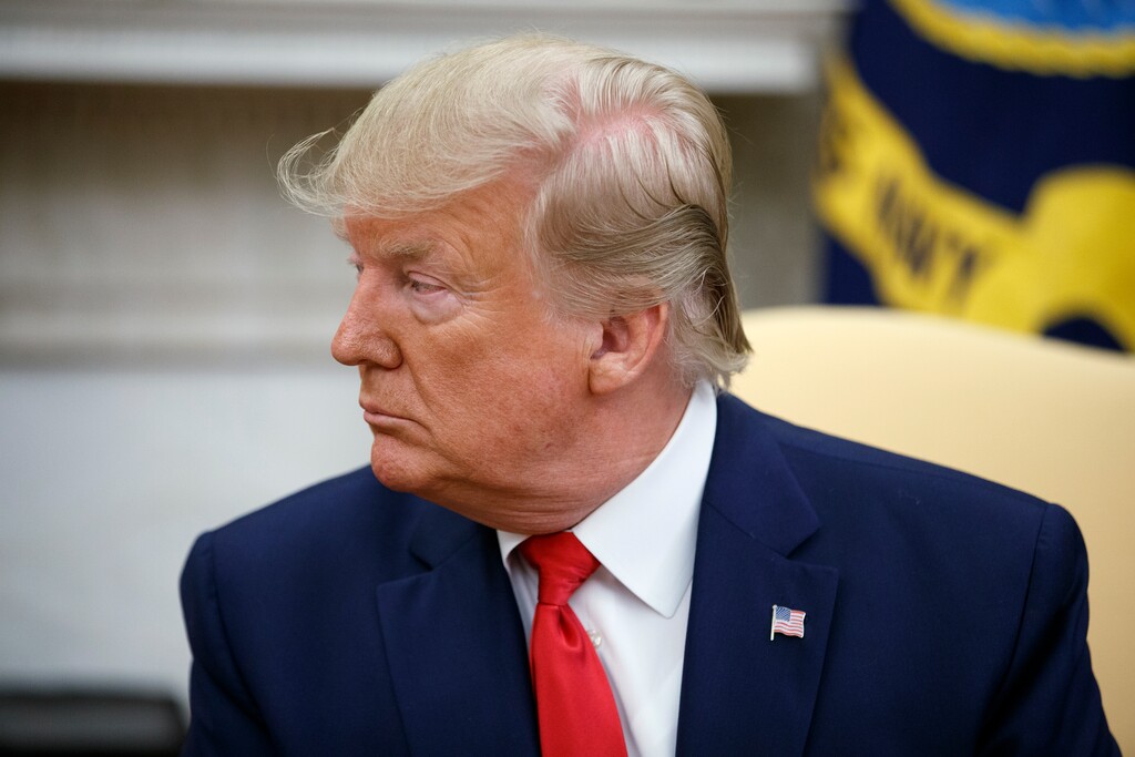 (Evan Vucci | AP Photo) President Donald Trump listens as Qatar's Emir Sheikh Tamim Bin Hamad Al-Thani speaks during a meeting in the Oval Office of the White House, Tuesday, July 9, 2019, in Washington.