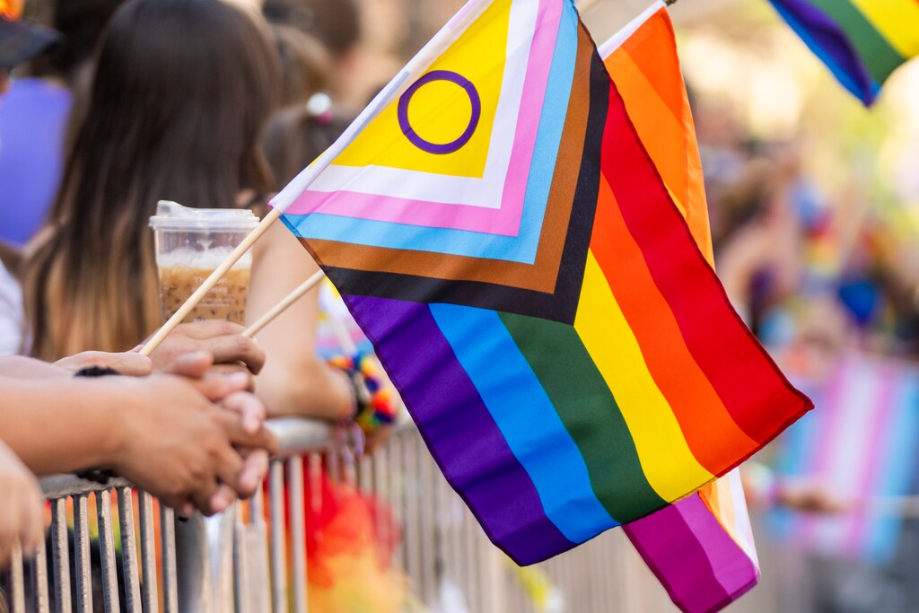 (Rick Egan | The Salt Lake Tribune) Pride flags at the Pride Parade, on Sunday, June 8, 2025.