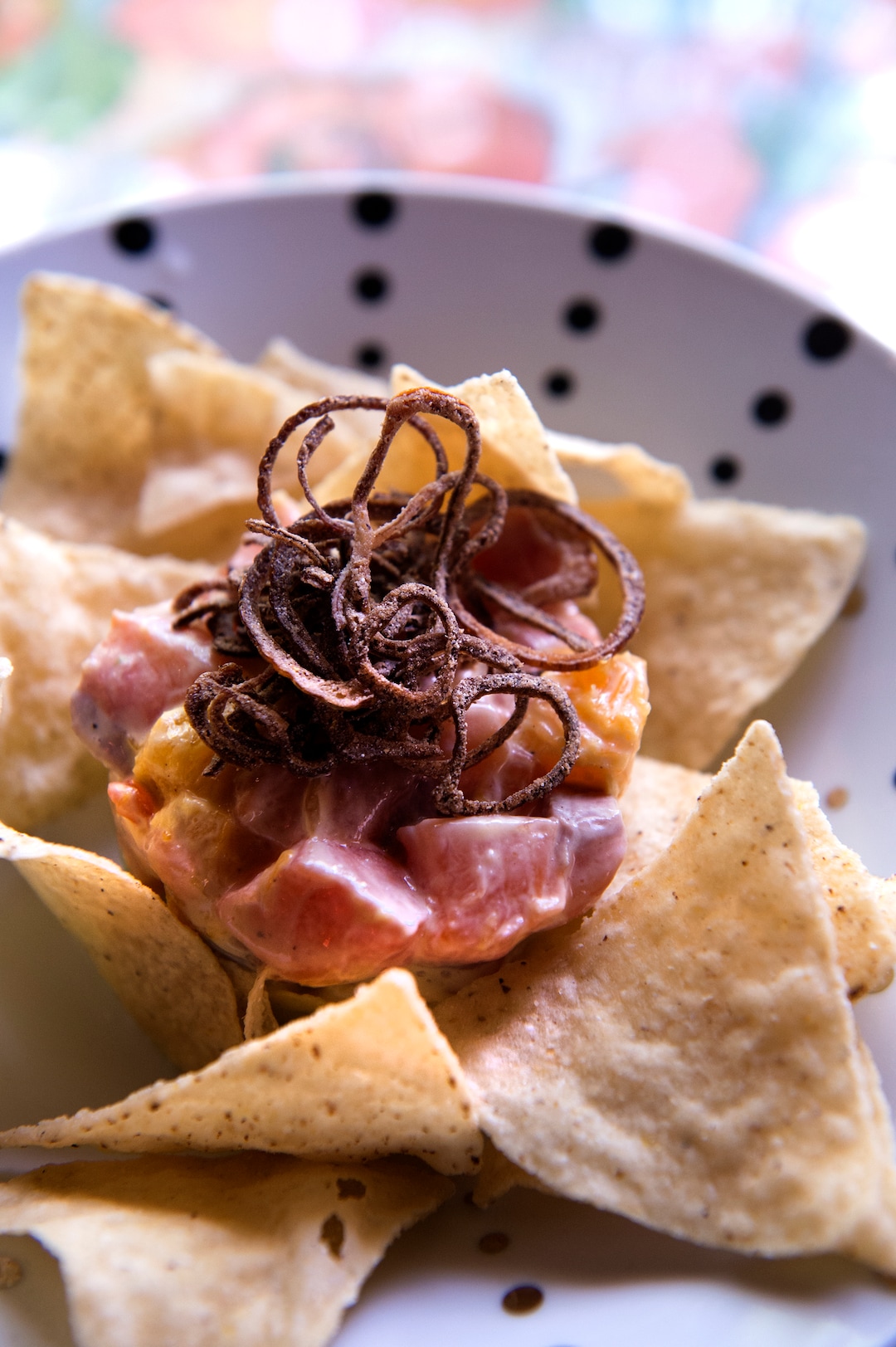 (Leah Hogsten  |  The Salt Lake Tribune)  Salmon ceviche with a mustard vinaigrette is a new menu item at Rico Cocina y Tequila Bar, formerly Frida Bistro.