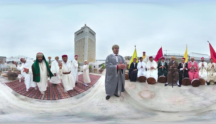 (  |  courtesy Sundance Institute) A flattened 360-degree image from Gabo Arora's "Zikr: A Sufi Revival," which will appear in the New Frontier Exhibitions program of the 2018 Sundance Film Festival.