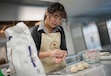 (Francisco Kjolseth | The Salt Lake Tribune) Salt Lake City baker, Klara Han, who wants to open a storefront for her baking business, Kyookie, works in a communal kitchen in South Salt Lake making Korean salt bread on Friday, Jan. 16, 2025.