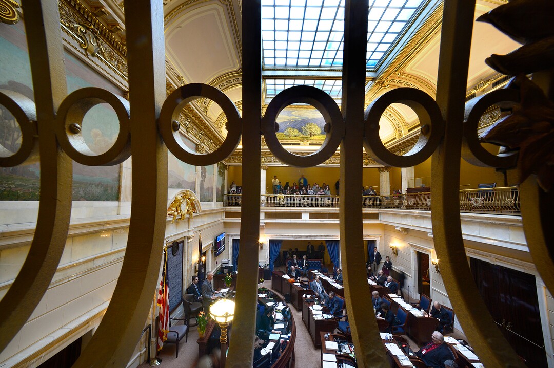 (Scott Sommerdorf   |  The Salt Lake Tribune)  The Utah Senate in session, Thursday, January 25, 2018.