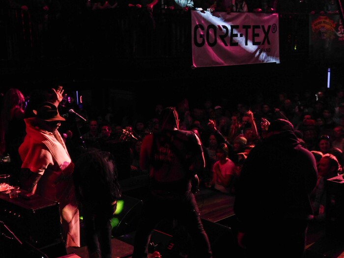 (Erin Alberty | The Salt Lake Tribune) George Clinton and Parliament Funkadelic perform for Outdoor Retailer show attendees at a party Jan. 25, 2018 in the Temple Nightclub in Denver.