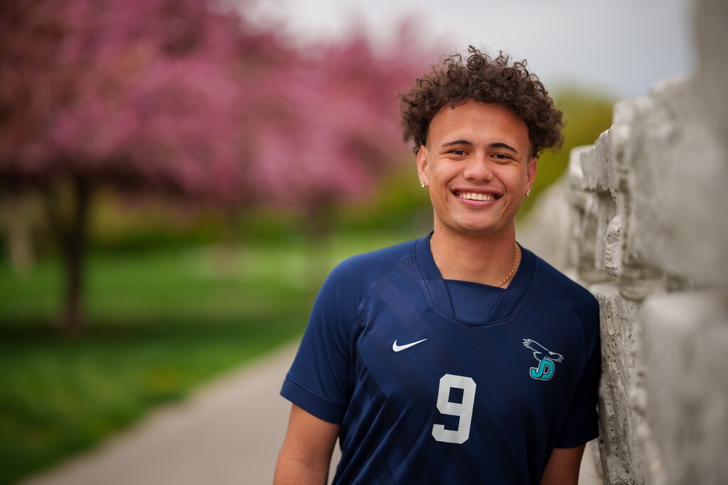 (Trent Nelson  |  The Salt Lake Tribune) Juan Diego High School soccer player Hauroa Morgant in South Jordan on Wednesday, May 10, 2023.