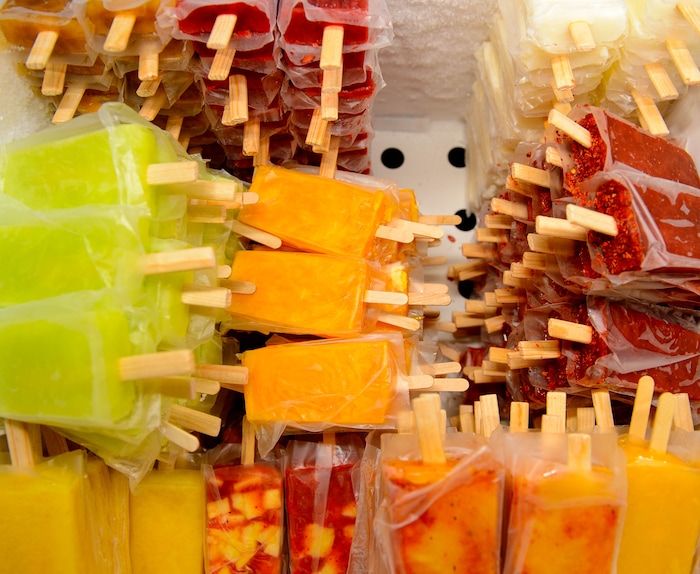 (Trent Nelson  |  The Salt Lake Tribune)  Paletas (popsicles) at La Michoacana Ice Cream & Paletas in West Valley City on Thursday May 9, 2019.