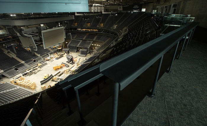 (Rick Egan  |  The Salt Lake Tribune)  New standing area, in the Vivint Smart Home Arena from the upper level. Friday, September 15, 2017.


