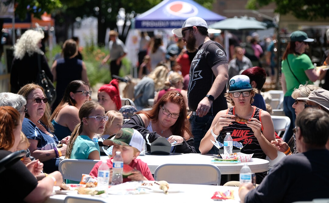 (Francisco Kjolseth  |  The Salt Lake Tribune)  The Ogden Arts Festival brings local and regional artists, creatives and entertainers to Ogden, UT on June 8th and 9th. The Ogden Arts Festival returned to the historic Union Station located in the heart of downtown. Managed by Nurture the Creative Mind and held as a fundraiser for the organization, the event was complete with artist booths, music, theater, kidÕs activities, urban arts area, skateboarding games and artisan food vendors.