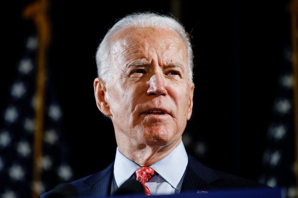 (Matt Rourke | AP photo)

In this March 12 photo, Democratic presidential candidate former Vice President Joe Biden speaks in Wilmington, Del.