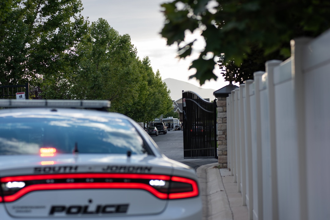 (Niki Chan Wylie for The Salt Lake Tribune) A police team works on detonating explosive materials found inside a home in South Jordan on Friday, July 24, 2020.