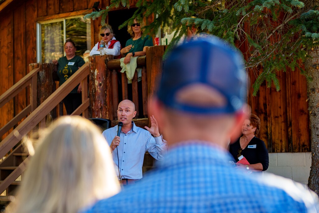 (Trent Nelson | The Salt Lake Tribune) Gov. Spencer Cox at Snowland ski area in Fairview Canyon on Tuesday, Aug. 12, 2025.