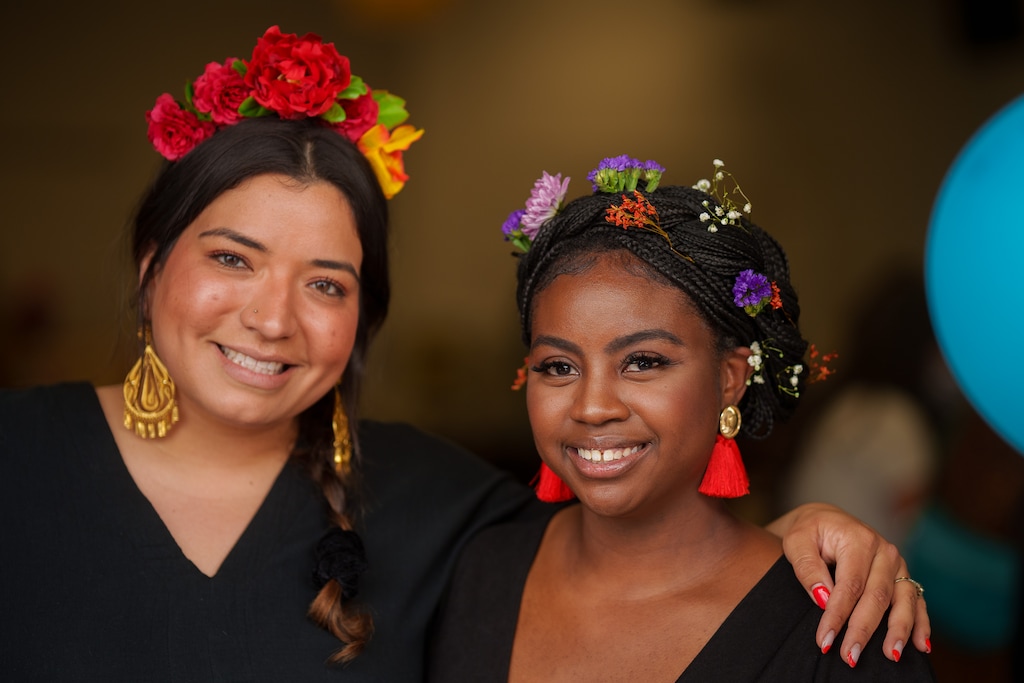 (Trent Nelson  |  The Salt Lake Tribune) Kris Ayoso and Alicea Arnold at Strength in Shades at the föhn event venue in South Jordan on Friday, May 7, 2021. Strength in Shades is a monthly market created by and for female entrepreneurs of color.