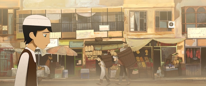 (photo courtesy GKids) Parwana (voiced by Saara Chaudry), an 11-year-old girl in Taliban-controlled Kabul, disguises herself as a boy to travel freely through the city, in the animated drama "The Breadwinner."