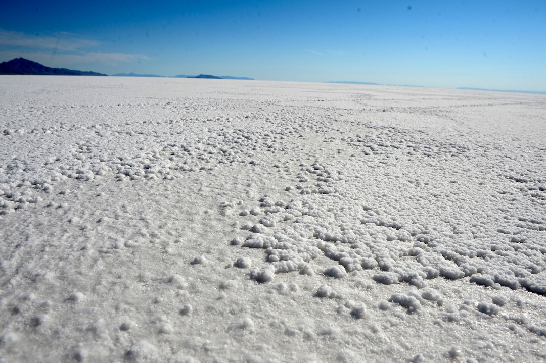 (Al Hartmann  |  Tribune file photo) University of Utah scientists are studying the degradation of the Bonneville Salt Flats and are making 70 exploratory bore holes and taking measurements of salt crust thickness and composition the September 6, 2017.