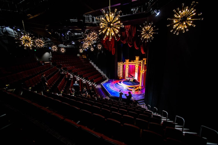 (Trent Nelson | The Salt Lake Tribune) Sandy's Hale Centre Theatre opened with a gala Thursday November 16, 2017. This is a view of the Jewel Box Stage.