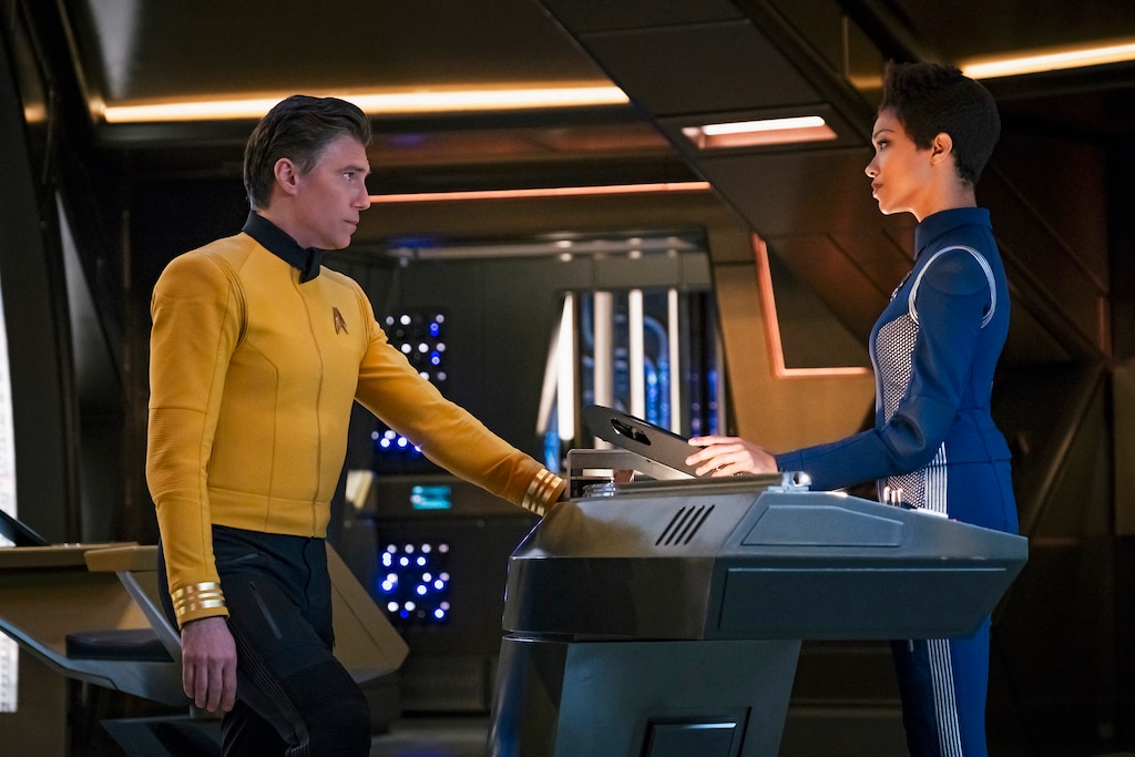 (Photo courtesy of Jan Thijs | CBS) Anson Mount as Captain Pike and Sonequa Martin-Green as Commander Burnham in "Star Trek: Discovery."