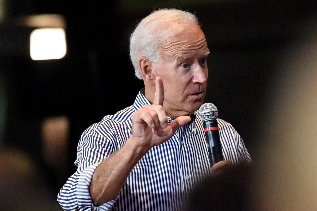 (Meg Kinnard | AP) Former Vice President Joe Biden speaks, Wednesday, Aug. 28, 2019, at a town hall for his Democratic presidential campaign in Spartanburg, S.C.