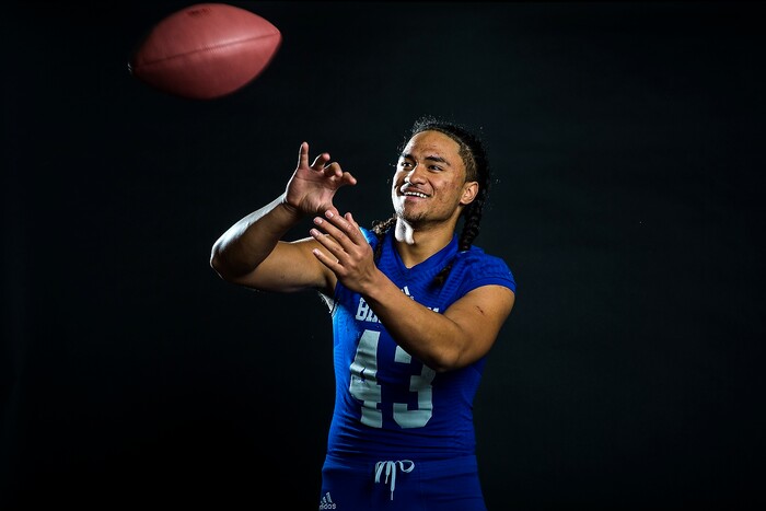 (Chris Detrick | The Salt Lake Tribune) Bingham's Lolani Langi poses for a portrait Friday, December 15, 2017.