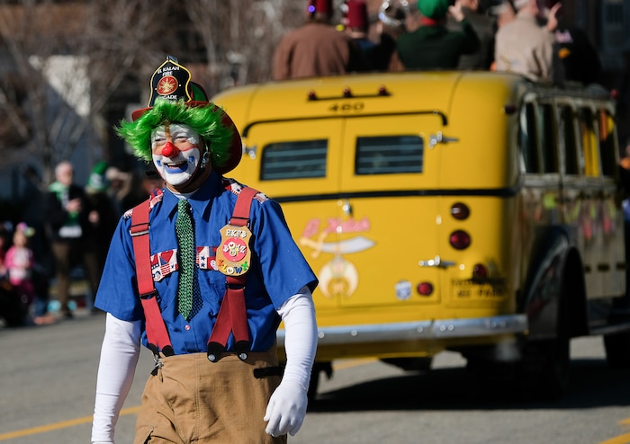 (Francisco Kjolseth | The Salt Lake Tribune) Shamrocks and sunshine were aplenty as Salt Lake City’s Irish community celebrates their 41st annual St. Patrick’s Day Parade with crowds lining up to take in the festivities. Marching bands, Irish dancers, bagpipes and a sea of green moved along 200 South, starting at 500 East Saturday morning en route to State street where the Siamsa festivities kept the fun going at the Gallivan Center.