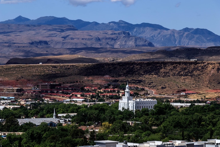 (Courtesy of The Church of Jesus Christ of Latter-day Saints) The St. George Temple.