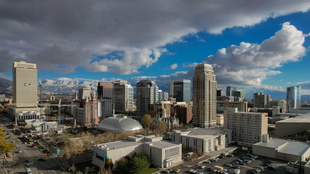 (Francisco Kjolseth  | The Salt Lake Tribune) The Salt Lake City skyline is pictured in November 2024.